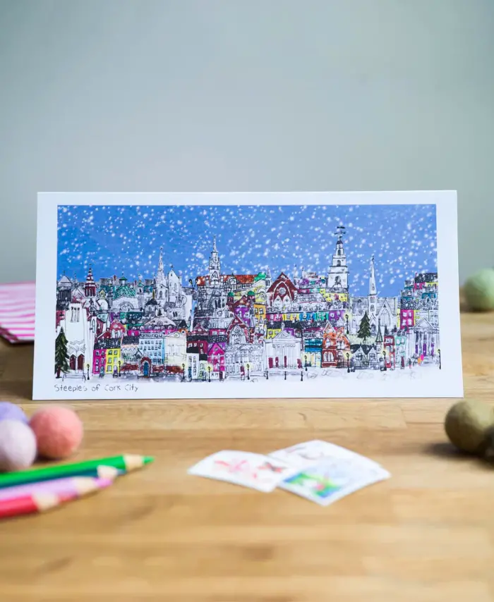 Christmas in Cork City, Concertina Greeting Card